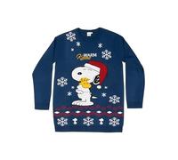 The Peanuts Snoopy - Vestido de punto para mujer, color azul, azul, XL