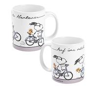 The Peanuts - Taza de café (cerámica, 320 ml), diseño de Snoopy