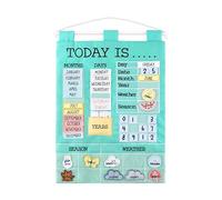 The Peanutshell Calendario Educativo de Pared Preescolar, 53 Piezas de Tela para Meses, días, años, Clima y Estaciones