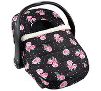 The Peanutshell Funda de asiento de coche | Floral Rose | Cubierta de asiento de coche de invierno para bebé niñas