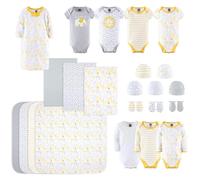 The Peanutshell Set de regalo para canastillas para bebιs, niρos o niρas, 23 piezas, set de regalo unisex para bebιs reciιn nacidos, ropa para be