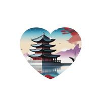 The Pearl Of The Ori - Ambientadores para coche, 6 unidades, en forma de corazón, para colgar, aromaterapia, ambientadores perfumados para dormitorio y baño