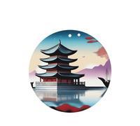 The Pearl Of The Ori - Ambientadores para coche, 6 unidades, forma redonda, para colgar, aromaterapia, ambientadores perfumados para dormitorio y baño