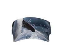 The Penguin Taking Off Ajustable Hombres Mujeres Ligero Plegable Enfriamiento Vacío Visera Deportiva Sombrero Sombrero para Correr, Tenis, Golf Negro