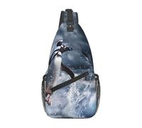 The Penguin Taking Off - Bolso bandolera de viaje para hombre, mochila de senderismo