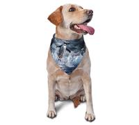 The Penguin Taking Off - Bufanda triangular estampada para perros y gatos, bandana ajustable para mascotas y sesiones de fotos