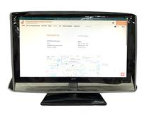 The Perfect Dust Cover, funda de nailon negro con parte frontal transparente compatible con monitores LEDLCD de 32 pulgadas, antiestático, impermeable, dimensiones de la cubierta del monitor 29
