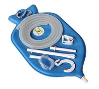 The Perfect Enema Bag Kit in Blue Color for Colon Cleansing With Silicone Hose (2 quart, open top) by HealthGoodsInTM by HealthGoodsIn