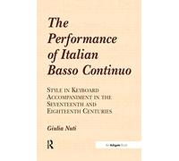 The Performance of Italian Basso Continuo – Routledge