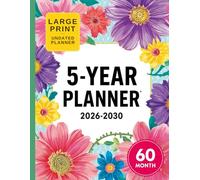 The Perpetual Life & Goal Planner: Bloom Where You Are Planted | Undated 5-Year Organizer with Vision Board, Productivity Trackers & Lined Pages | A5 8.5x11 Size