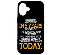 The Person You Will Be In 5 Years Empresario Motivación Carcasa para iPhone 16