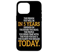 The Person You Will Be In 5 Years Empresario Motivación Carcasa para iPhone 16 Pro MAX