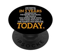 The Person You Will Be In 5 Years Empresario Motivación PopSockets PopGrip Adhesivo