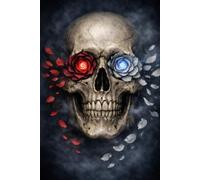 The Petal-Eyed Skull: A skull with flower petals in the eye sockets (The Bone Garden Archives)