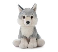 The Petting Zoo Wolf Stuffed Animal Gifts for Kids Wild Onez Zoo Animals Grey Wolf Plush Toy 12 inches