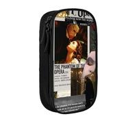 The Phantom of The Opera - Estuche multifuncional para lápices, 2 compartimentos con cremallera y 8 ranuras (ideal para uso diario)
