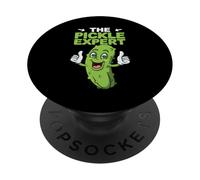 The Pickle Expert Ensalada de Pepino Pepino Verduras en escabeche PopSockets PopGrip Adhesivo