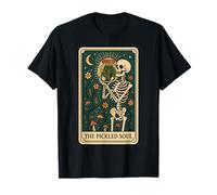The Pickled Soul Funny Skeleton Pickle Jar Tarot Card Vibe Camiseta