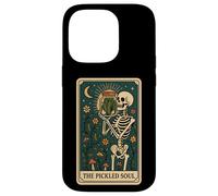 The Pickled Soul Funny Skeleton Pickle Jar Tarot Card Vibe Carcasa para iPhone 14 Pro