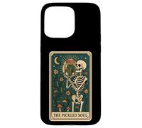 The Pickled Soul Funny Skeleton Pickle Jar Tarot Card Vibe Carcasa para iPhone 15 Pro MAX