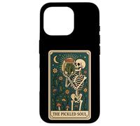 The Pickled Soul Funny Skeleton Pickle Jar Tarot Card Vibe Carcasa para iPhone 16 Pro