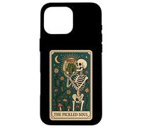 The Pickled Soul Funny Skeleton Pickle Jar Tarot Card Vibe Carcasa para iPhone 16 Pro MAX
