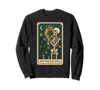 The Pickled Soul Funny Skeleton Pickle Jar Tarot Card Vibe Sudadera
