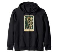 The Pickled Soul Funny Skeleton Pickle Jar Tarot Card Vibe Sudadera con Capucha