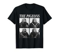 The Pigeons Rockers Animales Fresco Música Rock Emo Punk Banda Camiseta