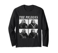 The Pigeons Rockers Animales Fresco Música Rock Emo Punk Banda Manga Larga