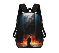 The Pilgrim Before The Sealed Gate - The One Who Dared to Stand Mochila De Peluche Con Dibujos Animados, Mochila 3D Para Niños, Bolsa Escolar, Idea De Regalo De Cumpleaños Para Niños Y Niñas 17inch