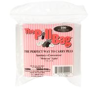 The Pill Bag, 100 Count Ziplock Bag Size 3" X 2" 3 Mil (2)