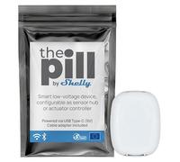 The Pill by Shelly - Módulo inteligente, Lector de sensores de baja tensión (CC), Compatible con DS18B20 y DHT22, con Wi-Fi y pasarela Bluetooth, USB-C (5 V), Horarios inteligentes