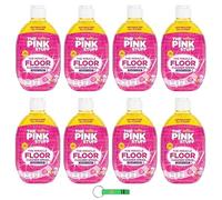 The Pink Stuff - Limpiador de suelos en espray, 8 unidades, con fórmula de secado rápido, no requiere agua, 750 ml + llavero Beni Culinari gratuito