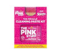 The Pink Stuff Miracle Cleaning - Kit de pasta de limpieza Miracle de 850 g, incluye pasta de limpieza milagrosa The Pink Stuff Miracle y un limpiador de esponja de doble cara Miracle Sqeezy