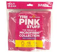 The Pink Stuff Paño de limpieza de microfibra rosa (3 unidades)