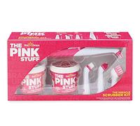 The Pink Stuff - Pasta Sonic Scrubber Set - Herramienta de limpieza con 4 cabezales diferentes y 2 cubos de pasta rosa