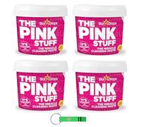 The Pink Stuff - Pastas de limpieza multiusos (4 unidades, 850 g, incluye llavero Beni Culinari gratuito)