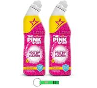 The Pink Stuff Toilet Cleaner Limpiador de inodoro/gel de limpieza líquido grueso que se adhiere a la superficie del inodoro 750 ml + llavero Beni Culinari gratuito