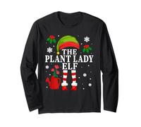 The Plant Lady Elf Family Matching Gardening Christmas Girl Manga Larga