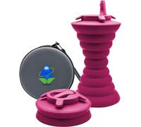 The Pocket Bidet Paquete de bidé con platillo volador (con funda con cremallera y correa ajustable para el cuello): botella Peri ergonómica expandible para hombres, mujeres, portátil de limpieza a