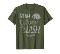 The Pogues Rum Sodomy Music Band by Rock Off Camiseta, Hombre, Verde Oliva, L