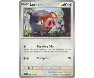 The Pokemon Company International - Carta individual LECHONK 154/198, base escarlata y violeta