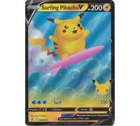 The Pokemon Company International Pokemon Tarjeta individual SURFING PIKACHU V 008/025 CELEBRATIONS, Multicolor