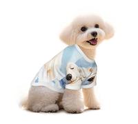 The Polar Bear Is Sleeping - Camiseta de algodón suave para perros pequeños, medianos y grandes para uso diario