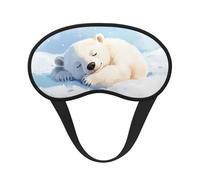 The Polar Bear is Sleeping Print - Máscara opaca para dormir, bloqueo de luz, para dormir, viajes, camping, trabajo por turnos