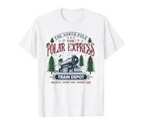 The Polar Express Train Depot Camiseta, Hombre, Blanco, XL