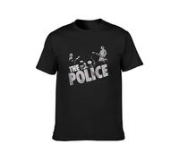 The Police Rock Live Concert Zenyatta Trio Unisex 100% Cotton Short-Sleeve T-Shirts Black M