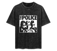 The Police Sting Rock Band Music Men's T-Shirt Unisex Black Men Tees L