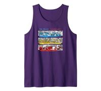 The Police SYNCRONICITY Camiseta sin Mangas, Hombre, Morado, M